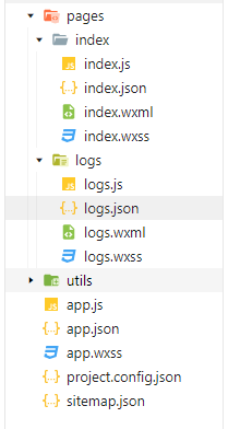 小程序的目录结构